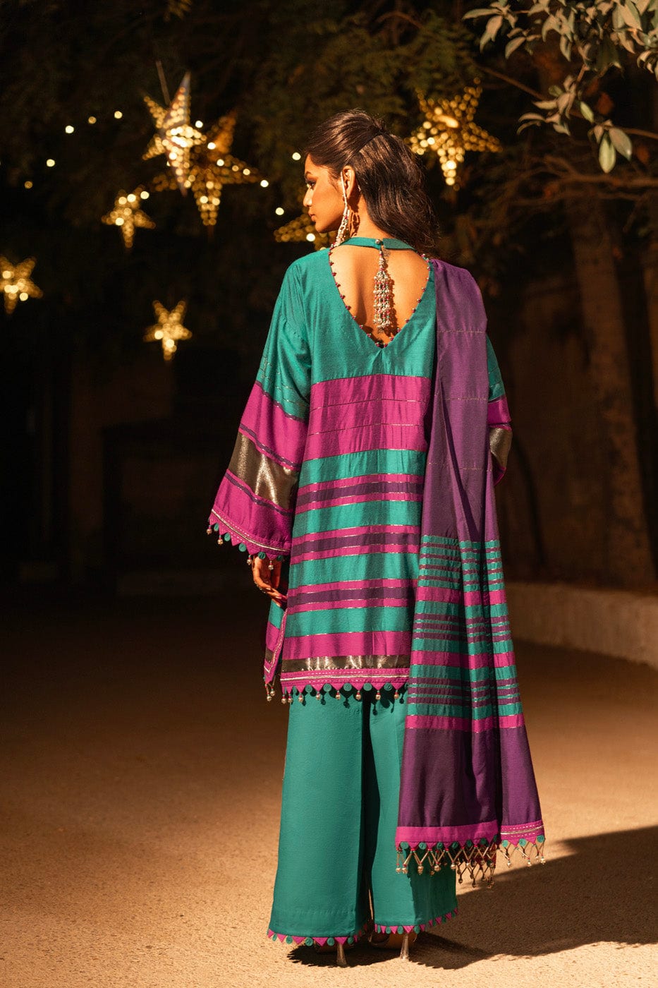 2 Pc Embroidered Yarn Dyed Suit With Yarn Dyed Dupatta | Festive | Al Karam