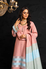 2 Pc Embroidered Yarn Dyed Suit With Yarn Dyed Dupatta | Festive | Al Karam