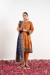 3 Pc Embroidered Cambric Suit With Lawn Dupatta | Festive | Al Karam