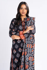 3 Piece Printed Khaddar Suit With Light Khaddar Dupatta | Winter | Al Karam