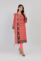 3 Piece Printed Karandi Suit With Karandi Dupatta | Winter | Al Karam