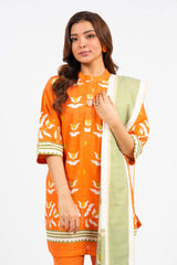 3 Piece Printed Karandi Suit With Karandi Dupatta | Winter | Al Karam