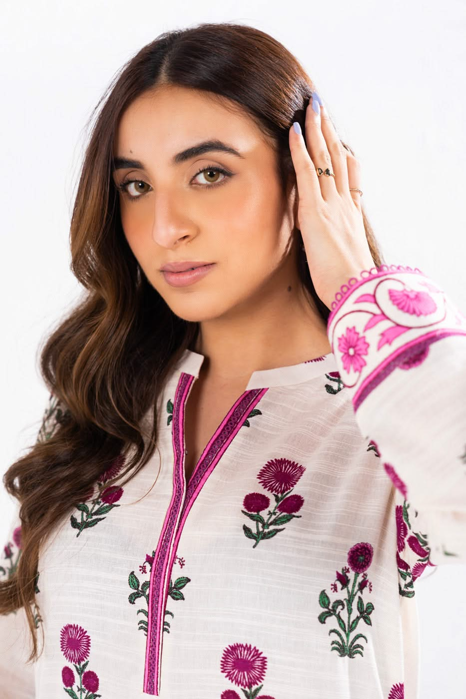 2 Piece Printed Khaddar Suit With Khaddar Trouser | Winter | Al Karam