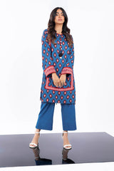 2 Pc Printed Corduroy Suit With Corduroy Trouser | Winter | Al Karam