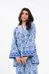 2 Piece Printed Khaddar Suit With Khaddar Trouser | Winter | Al Karam