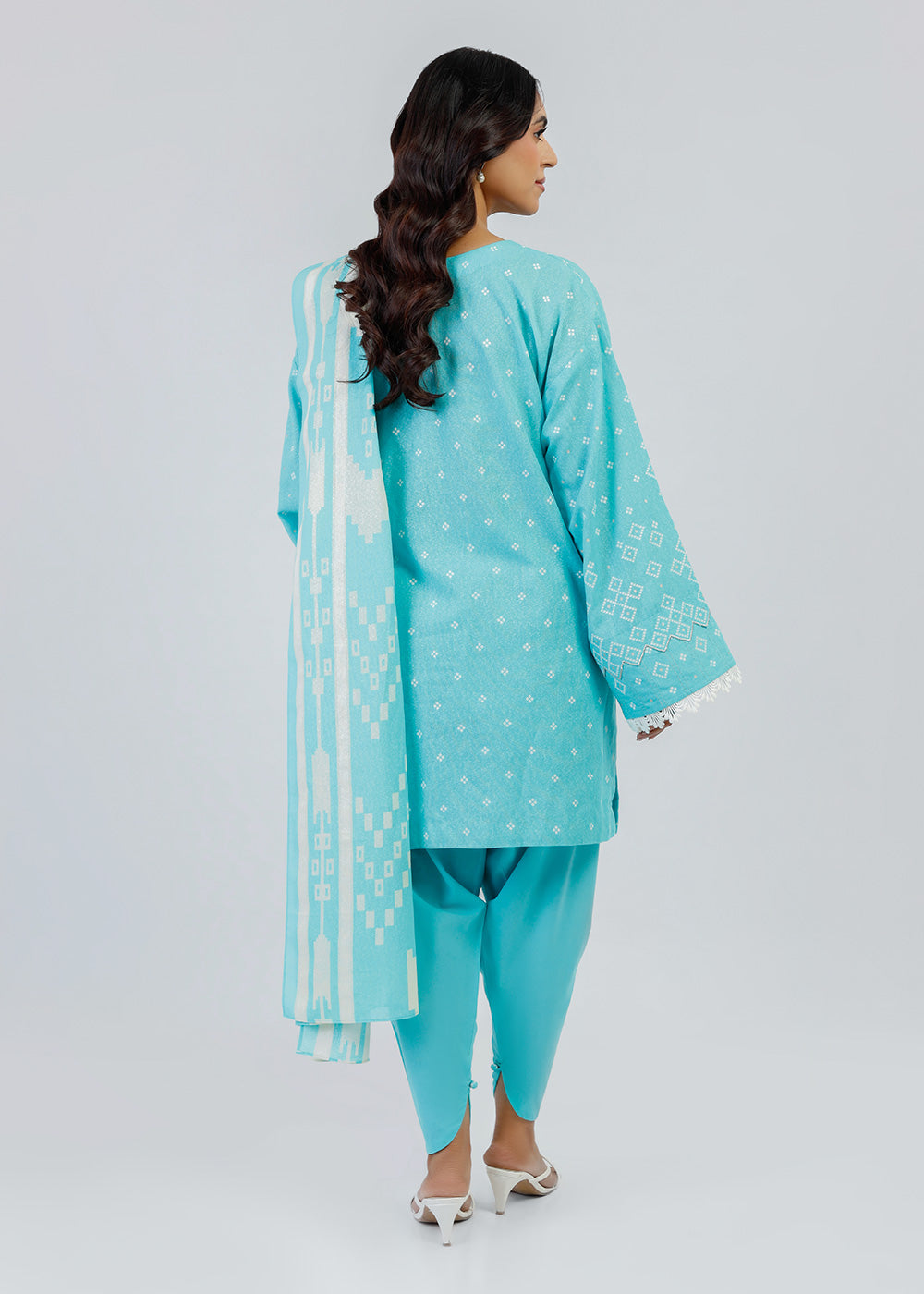 3 Piece Embroidered Karandi Suit With Karandi Dupatta | Winter | Al Karam