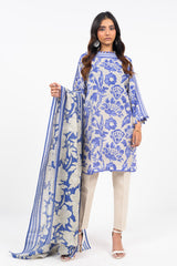 3 Piece Printed Khaddar Suit With Light Khaddar Dupatta | Winter | Al Karam