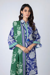 3 Piece Printed  Karandi Suit With  Karandi Dupatta | Winter | Al Karam