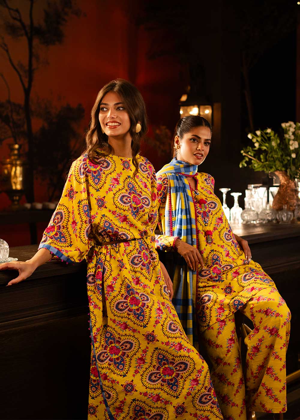 3 Piece Cambric Suit with Cambric Dupatta | Winter | Al Karam