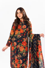 2 Piece Printed Khaddar Suit With Light Khaddar Dupatta | Winter | Al Karam