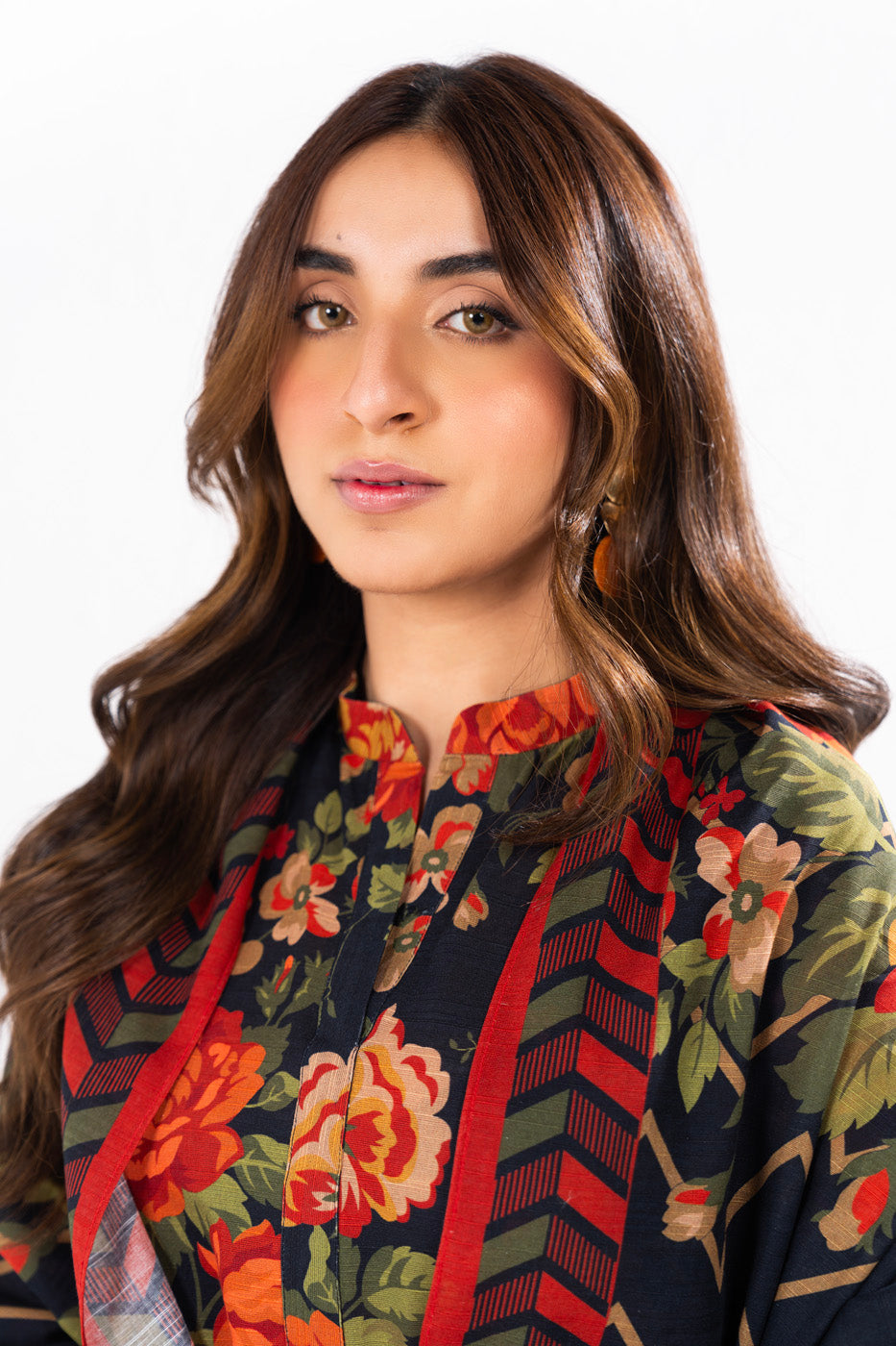 2 Piece Printed Khaddar Suit With Light Khaddar Dupatta | Winter | Al Karam