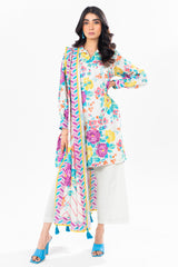 2 Piece Printed Khaddar Suit With Light Khaddar Dupatta | Winter | Al Karam