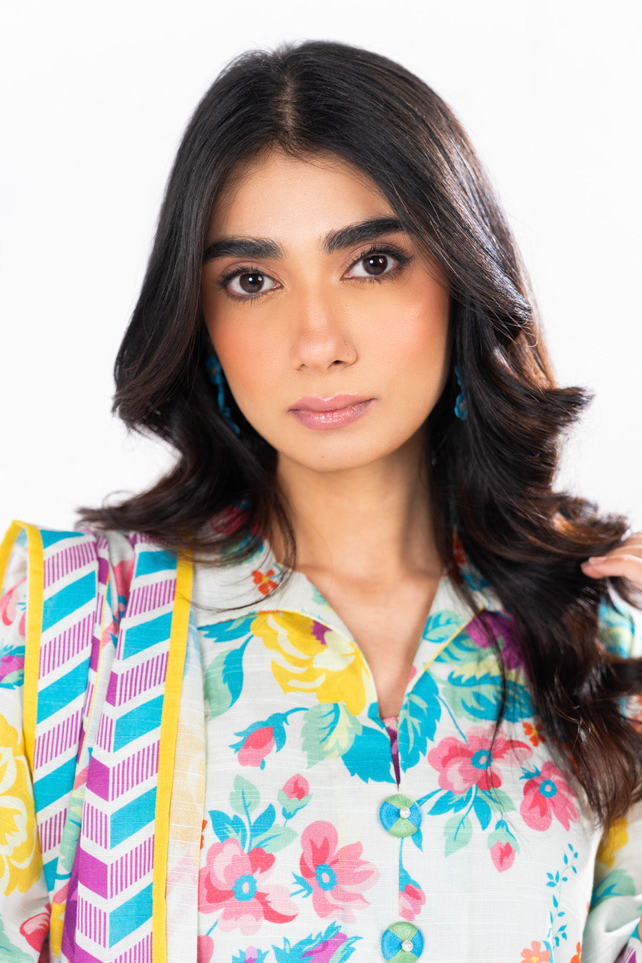 2 Piece Printed Khaddar Suit With Light Khaddar Dupatta | Winter | Al Karam