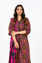 3 Piece Printed Khaddar Suit With Light Khaddar Dupatta | Winter | Al Karam