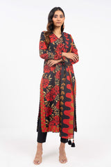 3 Piece Printed Khaddar Suit With Light Khaddar Dupatta | Winter | Al Karam