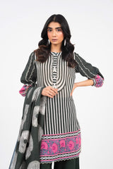 2 Piece Printed Khaddar Suit With Light Khaddar Dupatta | Winter | Al Karam