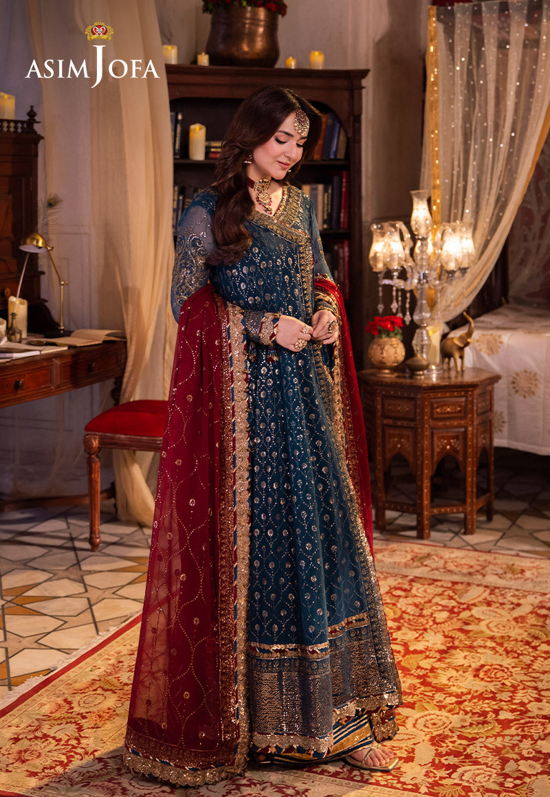 AJCR-06 EMBROIDERED CHIFFON 3 PCS | Vasl | Asim Jofa