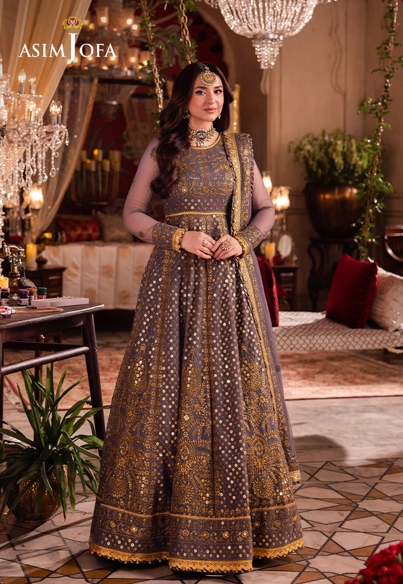 AJCR-10 EMBROIDERED NET 3 PCS | Vasl | Asim Jofa