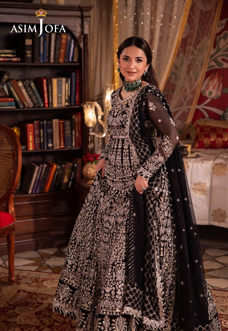 AJCR-02 EMBROIDERED CHIFFON 3 PCS | Vasl | Asim Jofa