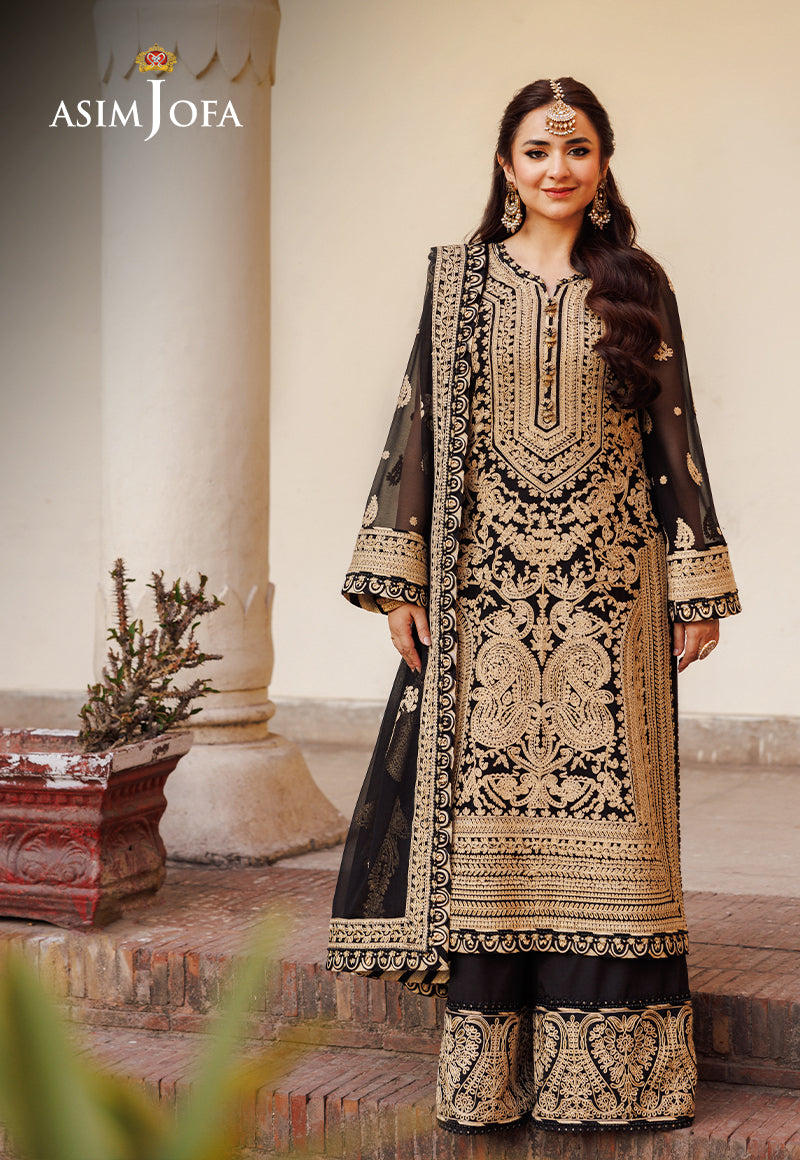 AJCE-06 EMBROIDERED CHIFFON 3 PCS | EMBROIDERED | Asim Jofa