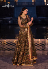 AJCR-09 EMBROIDERED NET 3 PCS | Vasl | Asim Jofa