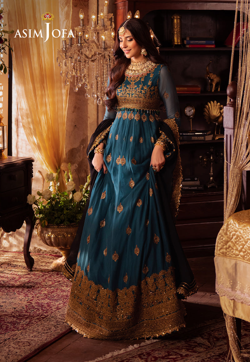 AJYV-09 EMBROIDERED CHIFFON 3 PCS | Vasl | Asim Jofa