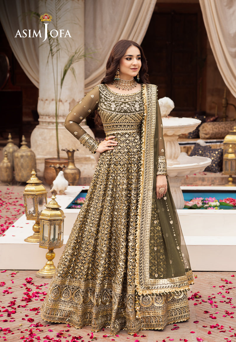 AJCE-08 EMBROIDERED CHIFFON 3 PCS | EMBROIDERED | Asim Jofa