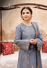 AJCE-12 EMBROIDERED PAPER COTTON 3 PCS | EMBROIDERED | Asim Jofa