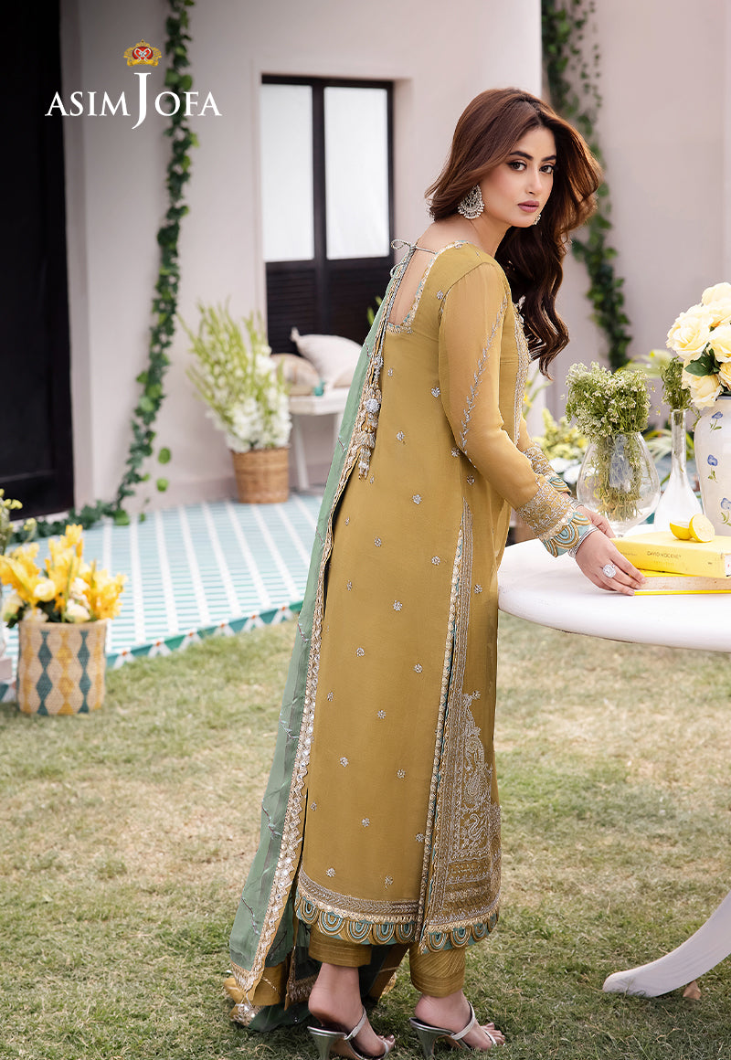 AJCF-16 EMBROIDERED CHIFFON 3 PCS | EMBROIDERED | Asim Jofa