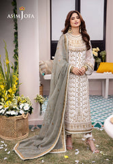 AJCF-17 EMBROIDERED CHIFFON 3 PCS | EMBROIDERED | Asim Jofa