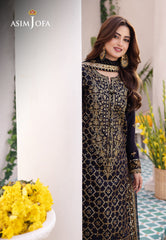 AJCF-04 EMBROIDERED BOSKI SILK 3 PCS | EMBROIDERED | Asim Jofa