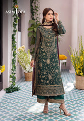 AJCF-10 EMBROIDERED CHIFFON  3 PCS | EMBROIDERED | Asim Jofa