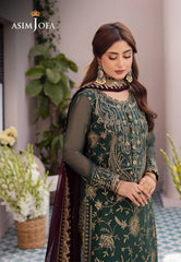 AJCF-10 EMBROIDERED CHIFFON  3 PCS | EMBROIDERED | Asim Jofa