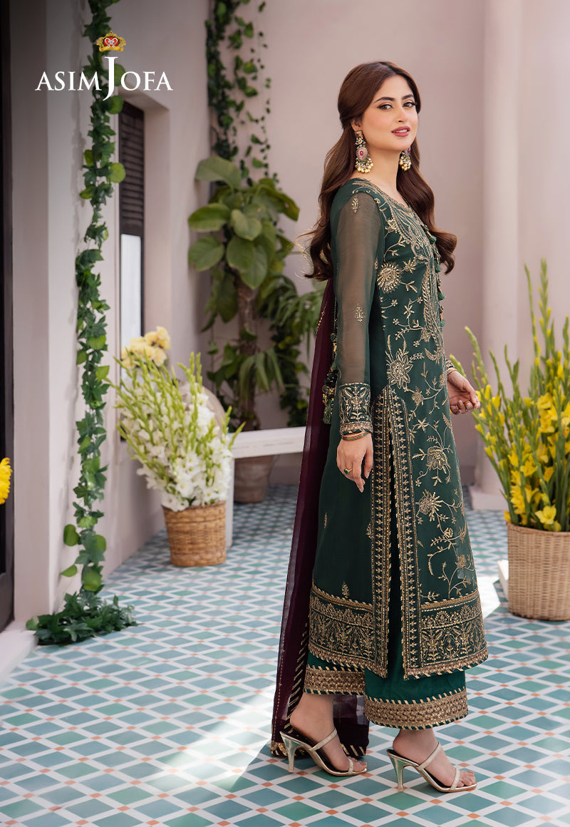 AJCF-10 EMBROIDERED CHIFFON  3 PCS | EMBROIDERED | Asim Jofa