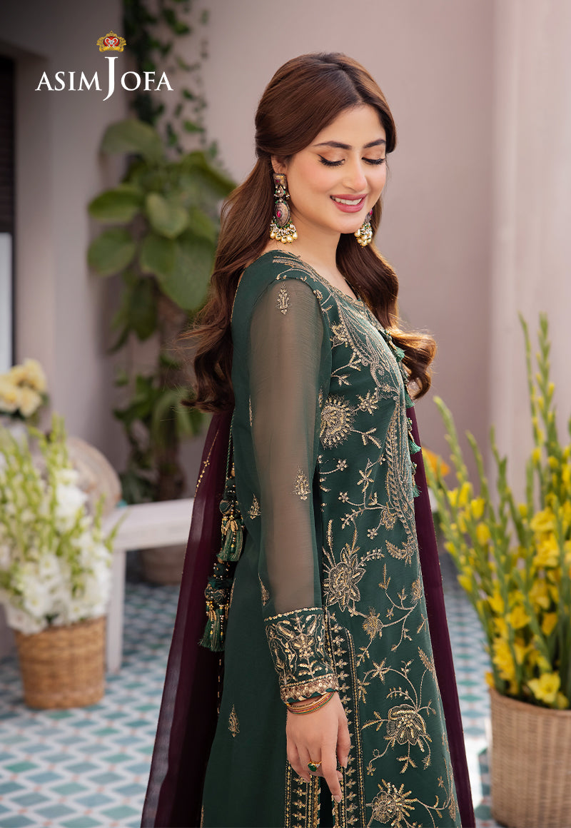 AJCF-10 EMBROIDERED CHIFFON  3 PCS | EMBROIDERED | Asim Jofa