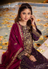 AJCF-02 EMBROIDERED CHIFFON 3 PCS | EMBROIDERED | Asim Jofa