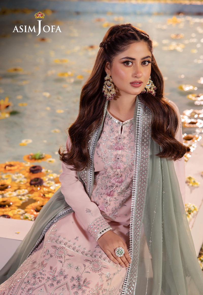 AJCF-14 EMBROIDERED BOSKI SILK 3 PCS | EMBROIDERED | Asim Jofa