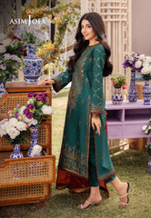 AJCF-23 EMBROIDERED JUMBO SILK 3 PCS | EMBROIDERED | Asim Jofa