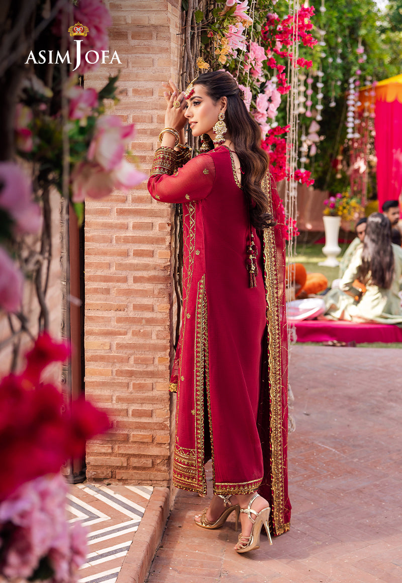 AJMJ-28 EMBROIDERED CHIFFON 3 PCS | EMBROIDERED | Asim Jofa