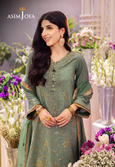 AJCF-15 EMBROIDERED JUMBO SILK 3 PCS | EMBROIDERED | Asim Jofa