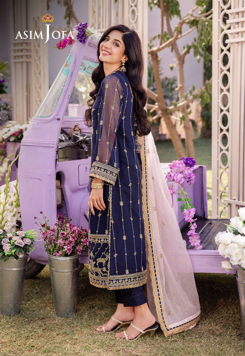 AJCF-09 EMBROIDERED CHIFFON  3 PCS | EMBROIDERED | Asim Jofa