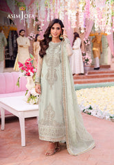 AJMJ-18 EMBROIDERED NET 3 PCS | EMBROIDERED | Asim Jofa