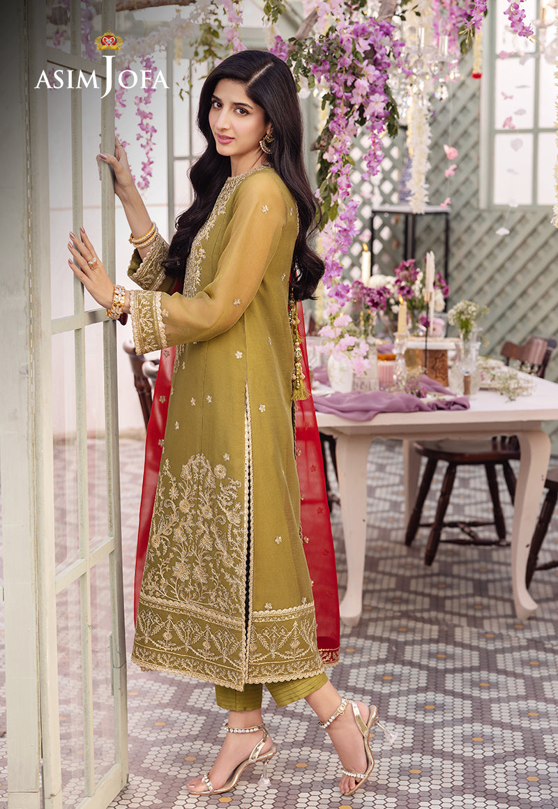 AJCF-26 EMBROIDERED CHIFFON 3 PCS | EMBROIDERED | Asim Jofa