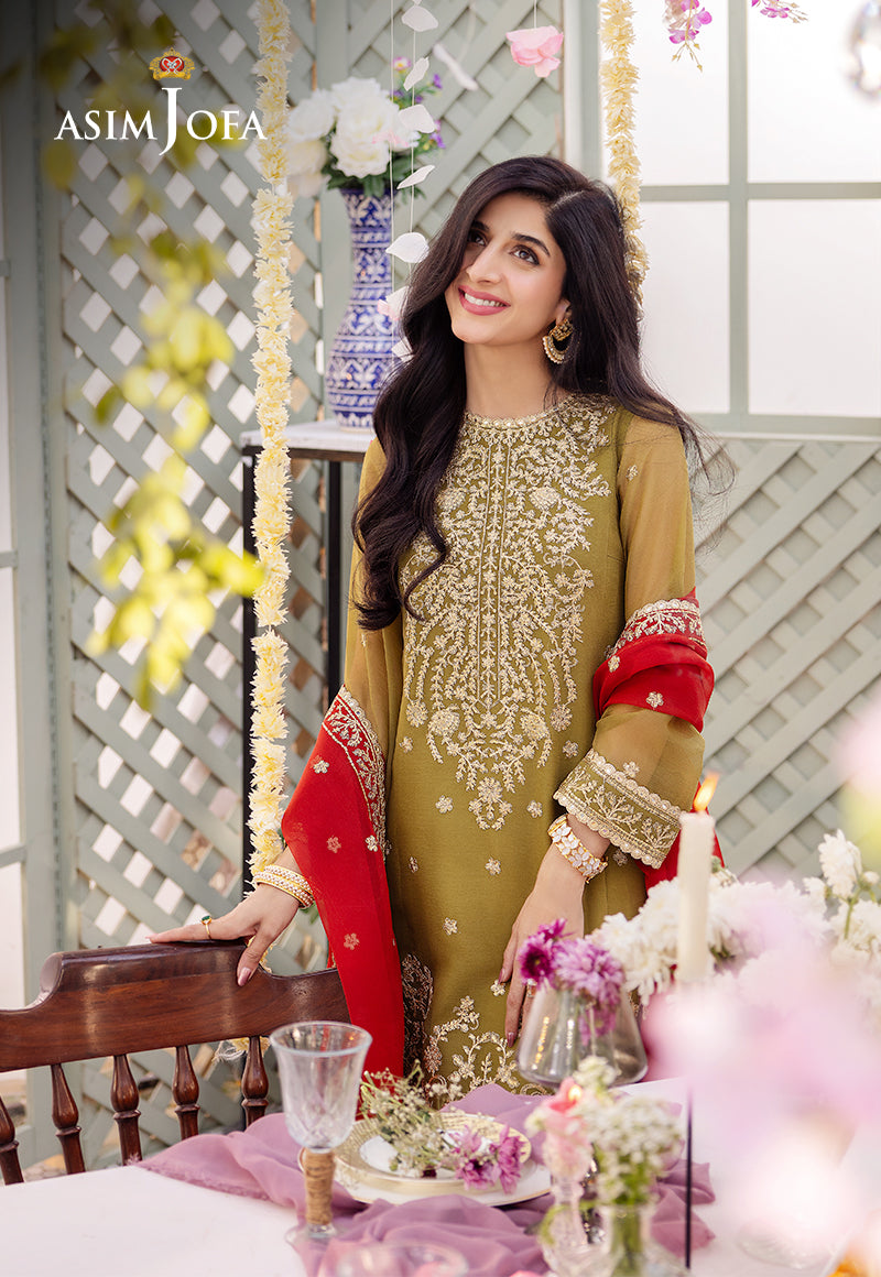 AJCF-26 EMBROIDERED CHIFFON 3 PCS | EMBROIDERED | Asim Jofa