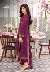 AJCF-07 EMBROIDERED JUMBO SILK 3 PCS | EMBROIDERED | Asim Jofa