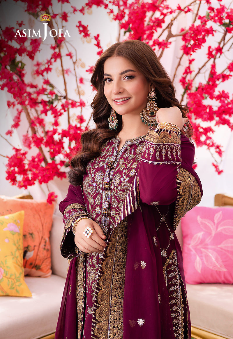 AJMJ-03 EMBROIDERED LAWN SILK  3 PCS | EMBROIDERED | Asim Jofa