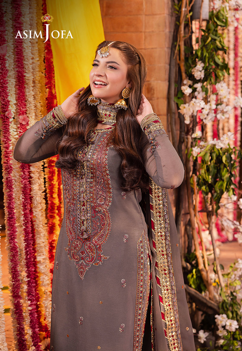 AJMJ-19 EMBROIDERED CHIFFON 3 PCS | EMBROIDERED | Asim Jofa