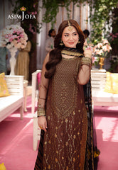 AJMJ-24 EMBROIDERED NET 3 PCS | EMBROIDERED | Asim Jofa