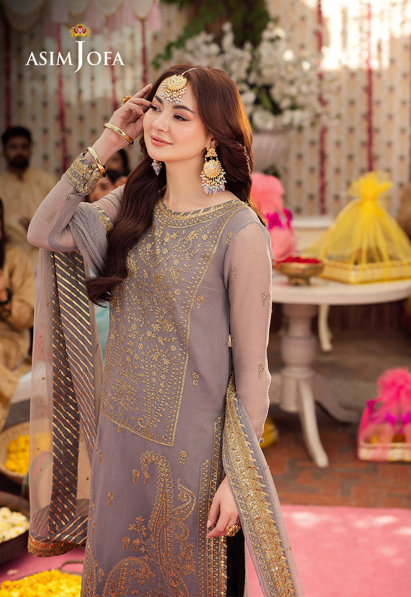 AJMJ-27 EMBROIDERED CHIFFON 3 PCS | EMBROIDERED | Asim Jofa