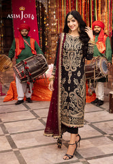 AJCD-03 EMBROIDERED TWISTED SILK 3 PCS | EMBROIDERED | Asim Jofa